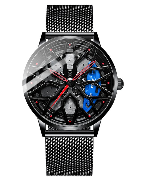 Load image into Gallery viewer, Original Wheel Rim Hub Watches Men Super Car Rim Hub Men Quartz Watch Stainless Steel Waterproof Wholesale Watches for Car AMG
