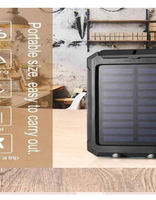 Load image into Gallery viewer, 20,000 Mah Portable External Solar Power Bank for Phone Tablet Dual USB Port
