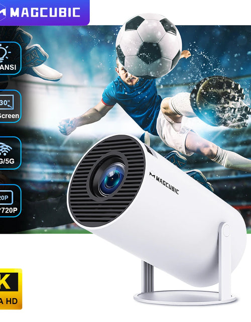 Load image into Gallery viewer, Projector Android 11 4K 1280*720P HY300 Dual Wifi 260ANSI 180°Flexible BT5.0 Cinema Outdoor Portable Projetor HY300 Pro
