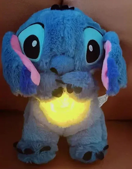 Load image into Gallery viewer, 2024 New Lilo&amp;Stitch Plush Doll Breath Child Peluche Kawaii Soothes Toy Anime Baby Music Light Sleep Toys Pink Stitch Kid Gifts
