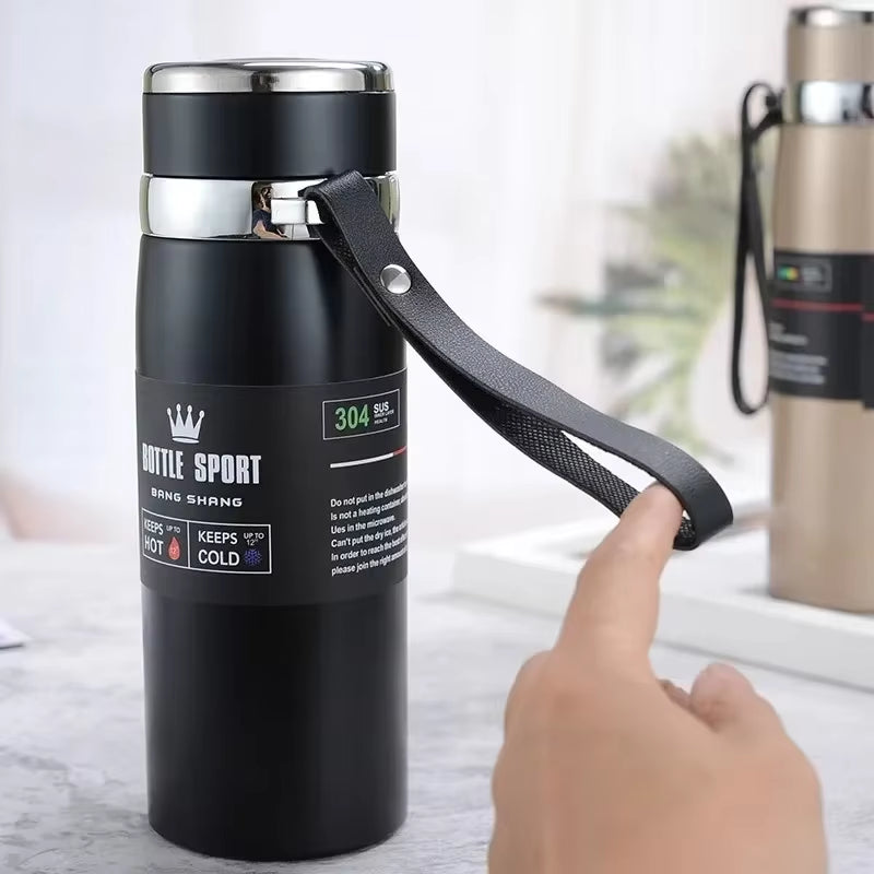 1L Thermal Thermos Water Bottle Cold and Hot Coffee Thermal Thermos Vacuum Flasks Bottle Stainless Steel Thermos Bottle Gifts