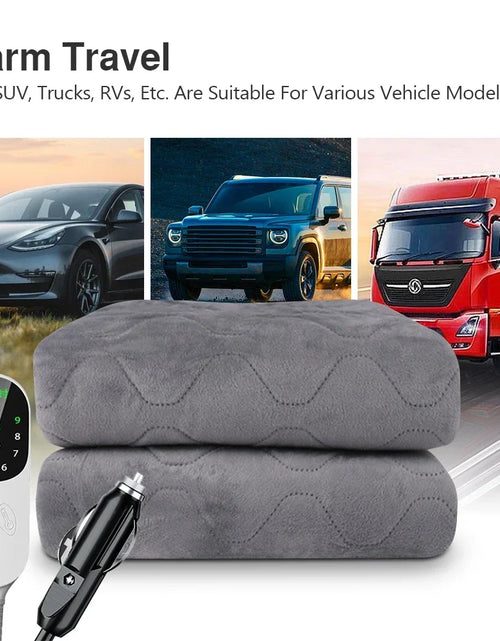 Load image into Gallery viewer, 12V Car Electric Heating Blanket for Camping Trucks Off-Road Vehicles Heating Pad 120Cmx150Cm 70X180Cm Seats Heater
