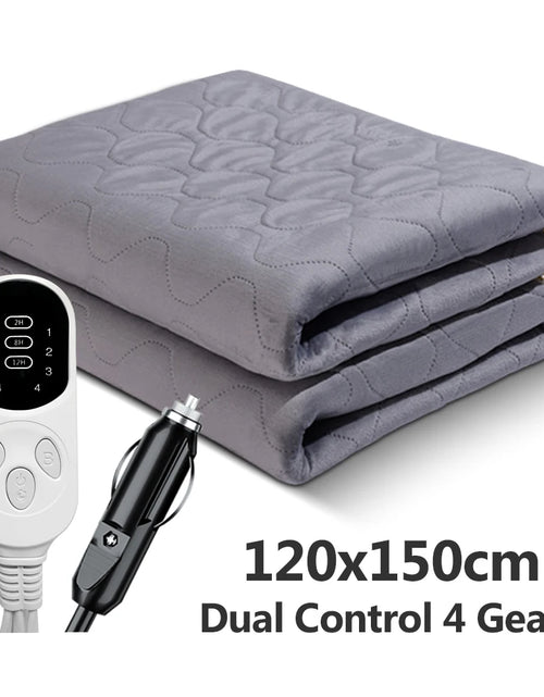Load image into Gallery viewer, 12V Car Electric Heating Blanket for Camping Trucks Off-Road Vehicles Heating Pad 120Cmx150Cm 70X180Cm Seats Heater
