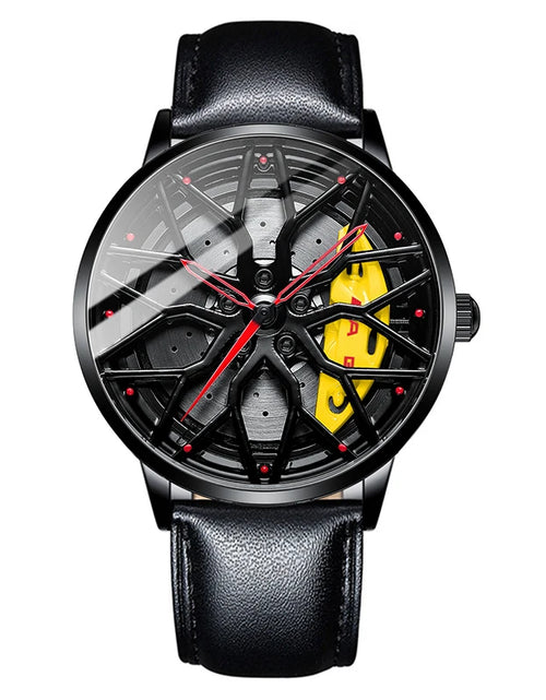 Load image into Gallery viewer, Original Wheel Rim Hub Watches Men Super Car Rim Hub Men Quartz Watch Stainless Steel Waterproof Wholesale Watches for Car AMG
