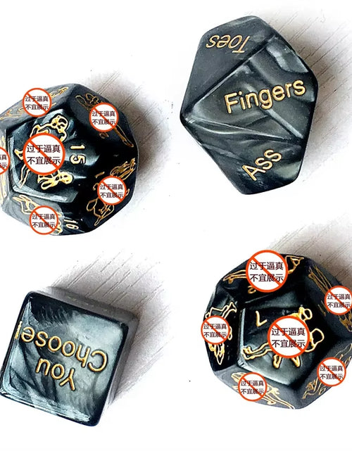 Load image into Gallery viewer, 4 Pcs Sex Dice Adult Game Couples Sex Dice Dados Sexuales Cubes for Adults Sex Cubes Dobbelstenen Cubes for Sexy Games Dice Set
