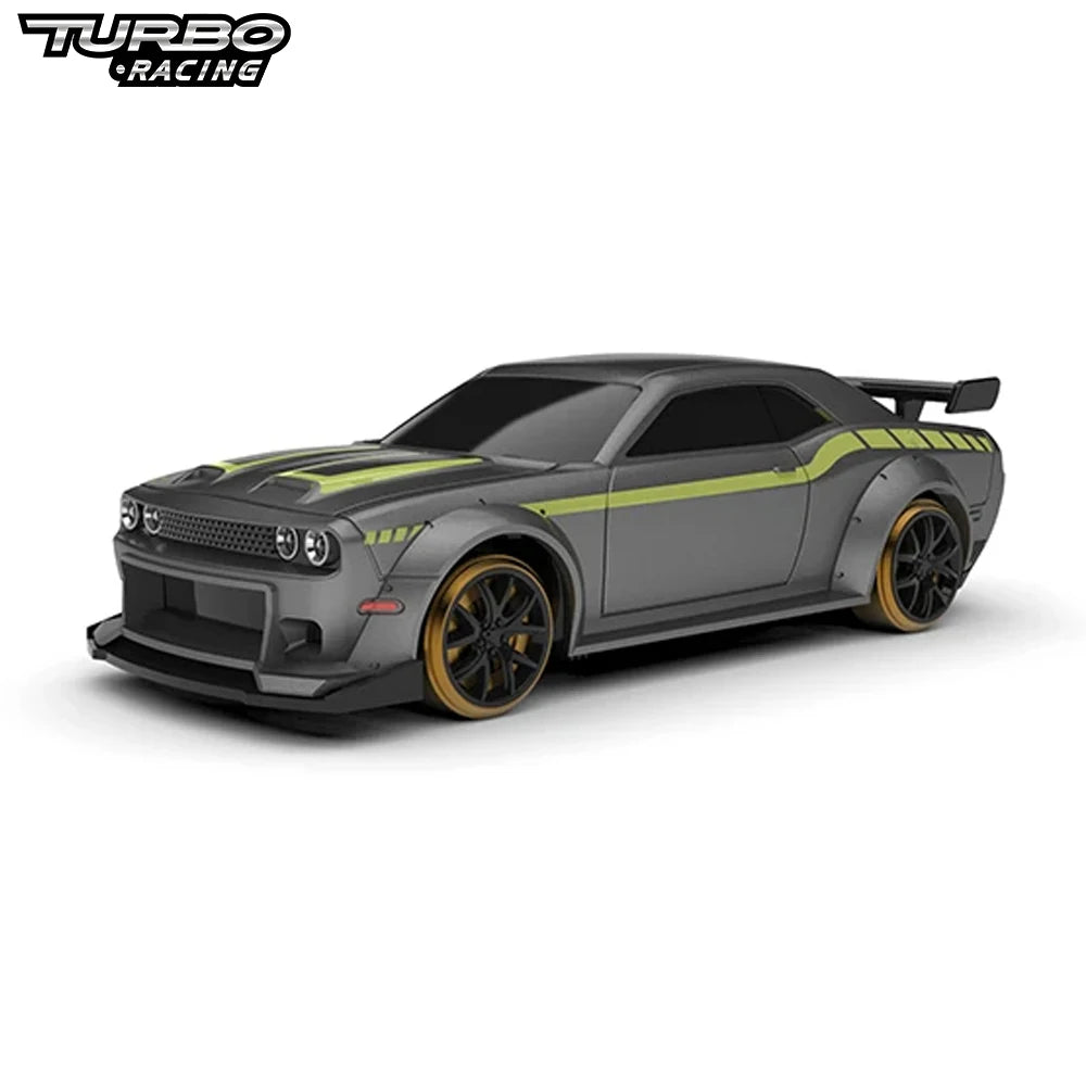 Turbo Racing C65 1:76 Full Proportional Drift RC Car with Gyro P21 2.4Ghz 4Ch Control RC Desktop RTR Car for Kids and Adults