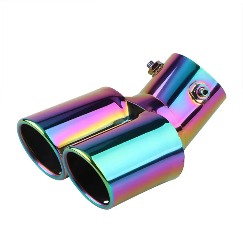 Tailpipe Tailpipe General Exhaust Stainless Steel Exhaust Hood Exhaust Cylinder Double Muffler Modified Auto Accessories