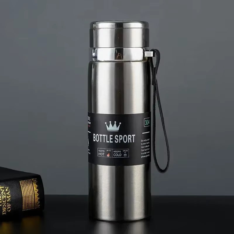 1L Thermal Thermos Water Bottle Cold and Hot Coffee Thermal Thermos Vacuum Flasks Bottle Stainless Steel Thermos Bottle Gifts