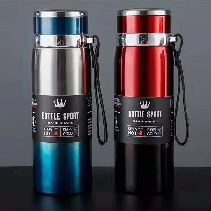 1L Thermal Thermos Water Bottle Cold and Hot Coffee Thermal Thermos Vacuum Flasks Bottle Stainless Steel Thermos Bottle Gifts