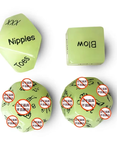 Load image into Gallery viewer, 4 Pcs Sex Dice Adult Game Couples Sex Dice Dados Sexuales Cubes for Adults Sex Cubes Dobbelstenen Cubes for Sexy Games Dice Set
