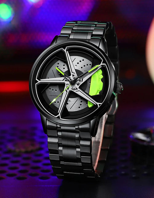 Load image into Gallery viewer, Original 3D Real Man Watches Waterproof Rotate Watches Rim Watch Spinning Men&#39;S Sports 360° Rotate Wheel Watches for Men Clocks
