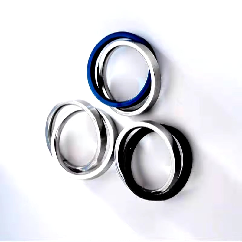 Double Cross Circle Anxiety Fidget Rings for Women Men Titaniun Stainless Steel Fidget Spinner Spinning Rotating Ring Jewelry