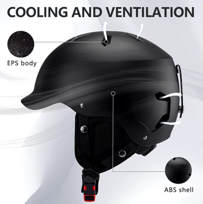 -Ski Helmet for Men and Women, Ultra-Light, Warm, Safety Protection, High Quality, Outdoor, Snowboarding