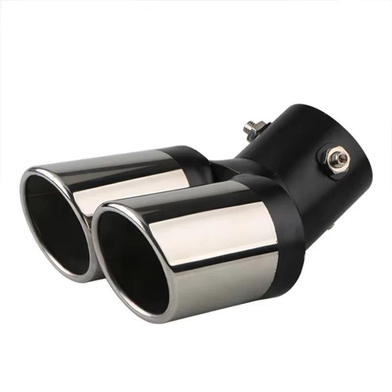 Tailpipe Tailpipe General Exhaust Stainless Steel Exhaust Hood Exhaust Cylinder Double Muffler Modified Auto Accessories