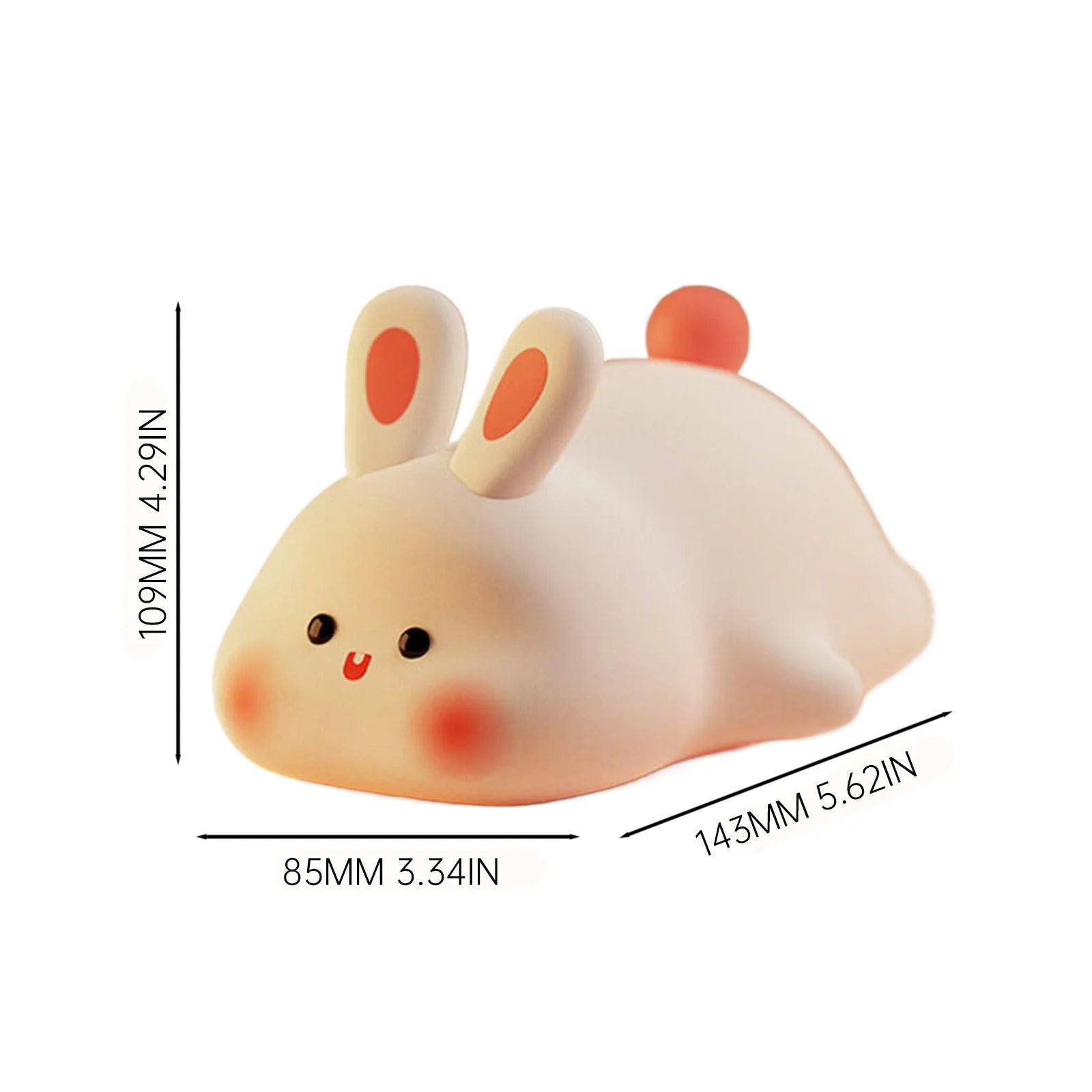 Table Lamp Reading Light Night Light for Kids Bunny Lamp Rechargeable Rabbit Lamp Kids Lights for Bedroom Led Portable Bunny Night Light for Girls Boys Nursery Children Room Decor Pink