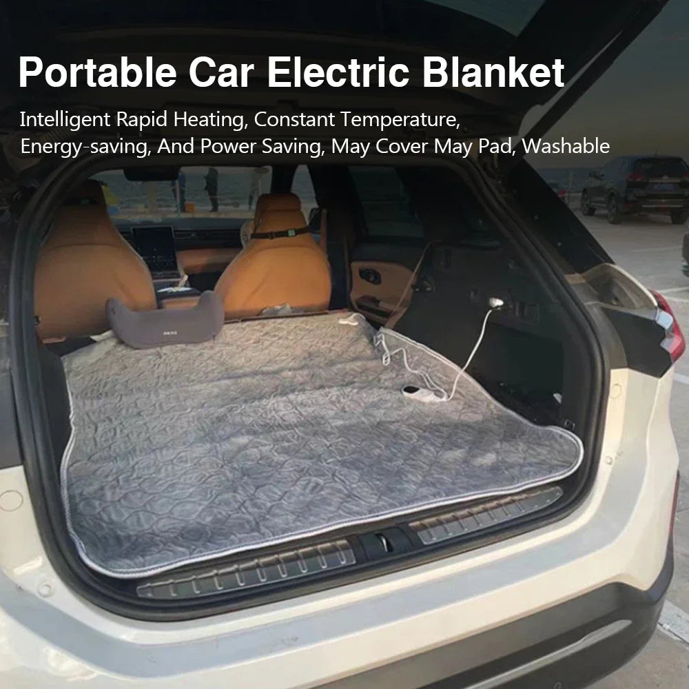 12V Car Electric Heating Blanket for Camping Trucks Off-Road Vehicles Heating Pad 120Cmx150Cm 70X180Cm Seats Heater