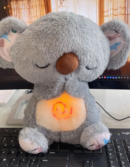 Load image into Gallery viewer, Cute Soothing Koala Calming Anxiety Relief Breathing Koala Bear Toy Sleep Buddy Plush Doll with Lights
