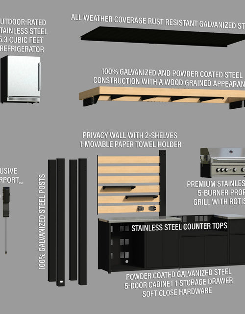 Load image into Gallery viewer, Fusion Flame Outdoor Kitchen
