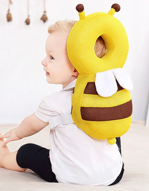 Load image into Gallery viewer, Head Back Protector Baby Protect Pillow Learn Walk Head Protector Cushion anti Fall Backward Cap Carry Cartoon Kids Safe Bibi
