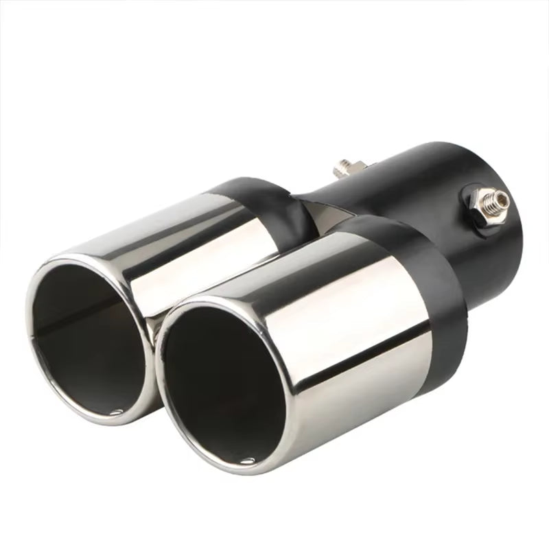 Tailpipe Tailpipe General Exhaust Stainless Steel Exhaust Hood Exhaust Cylinder Double Muffler Modified Auto Accessories