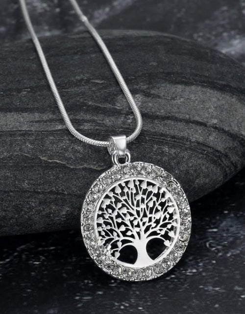 Load image into Gallery viewer, Asgard Crafted Celtic Tree of Life Ladies Pendant with Cubic Zirconia
