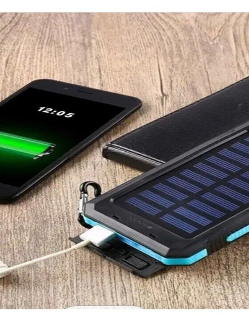 Load image into Gallery viewer, 20,000 Mah Portable External Solar Power Bank for Phone Tablet Dual USB Port
