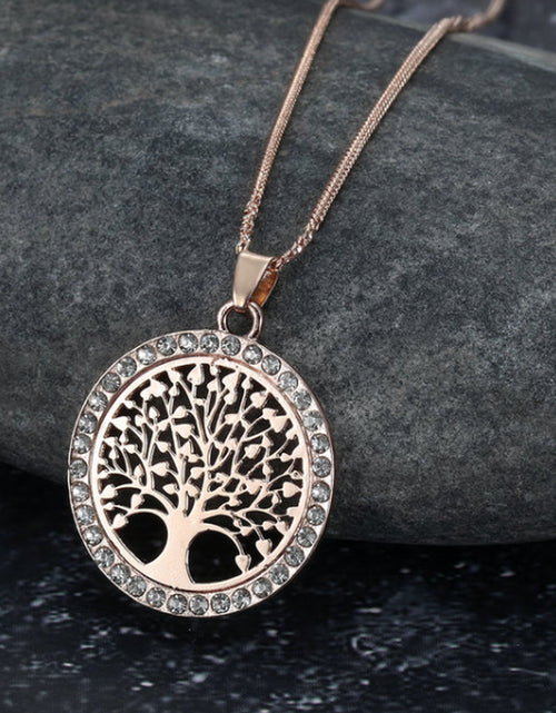 Load image into Gallery viewer, Asgard Crafted Celtic Tree of Life Ladies Pendant with Cubic Zirconia
