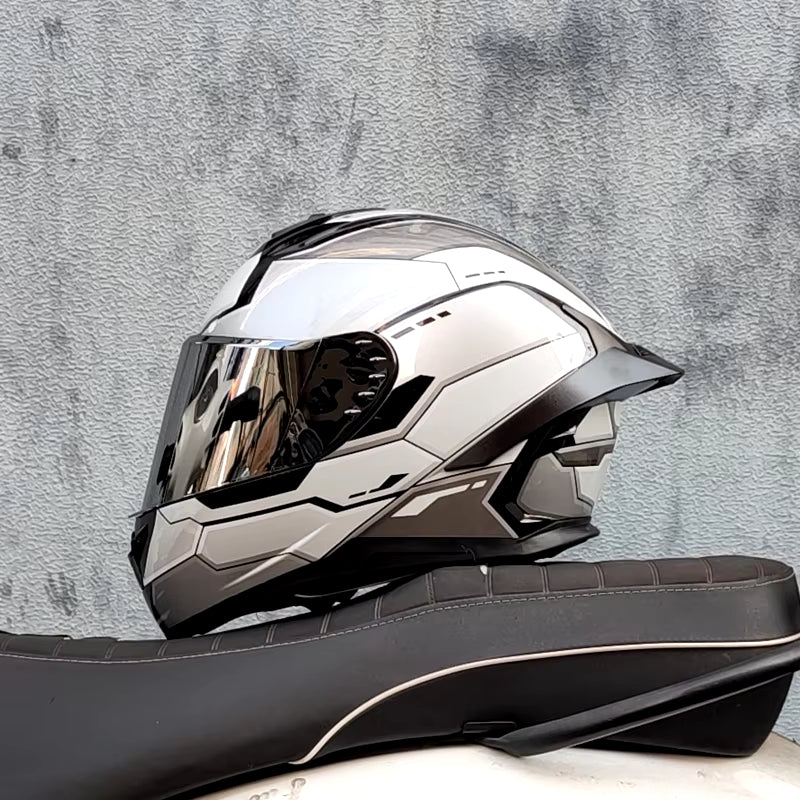 Full Face Motorcycle Helmet Double Shield Racing Motorcycle Helmet Funda Casco Moto