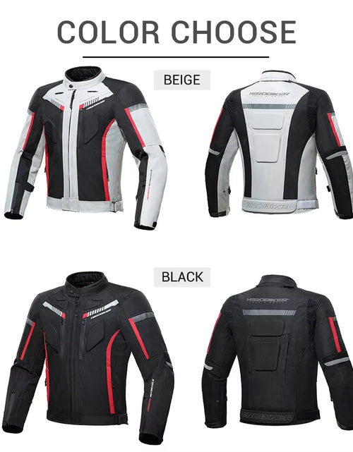 Load image into Gallery viewer, Waterproof Motorcycle Jacket Man Racing Jacket Wearable Motorcycle Pants Moto Clothing with EVA Protection
