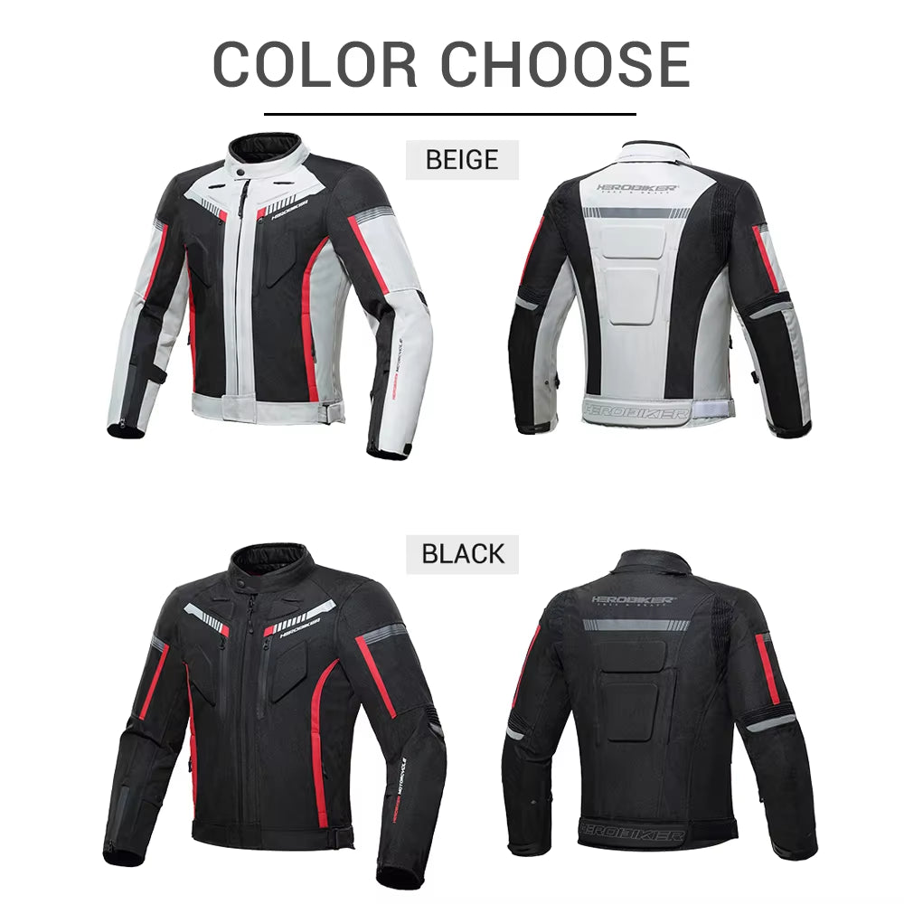 Waterproof Motorcycle Jacket Man Racing Jacket Wearable Motorcycle Pants Moto Clothing with EVA Protection