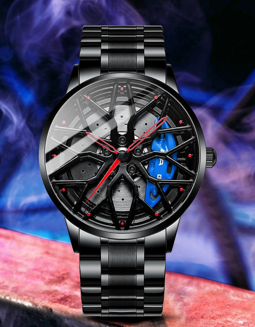 Load image into Gallery viewer, Original Wheel Rim Hub Watches Men Super Car Rim Hub Men Quartz Watch Stainless Steel Waterproof Wholesale Watches for Car AMG

