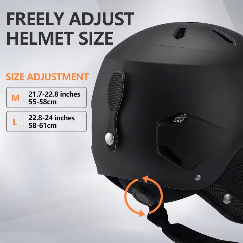 -Ski Helmet for Men and Women, Ultra-Light, Warm, Safety Protection, High Quality, Outdoor, Snowboarding