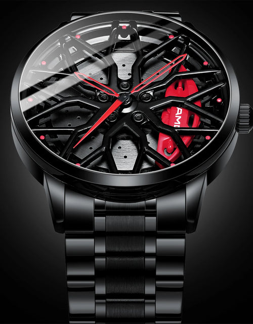 Load image into Gallery viewer, Original Wheel Rim Hub Watches Men Super Car Rim Hub Men Quartz Watch Stainless Steel Waterproof Wholesale Watches for Car AMG
